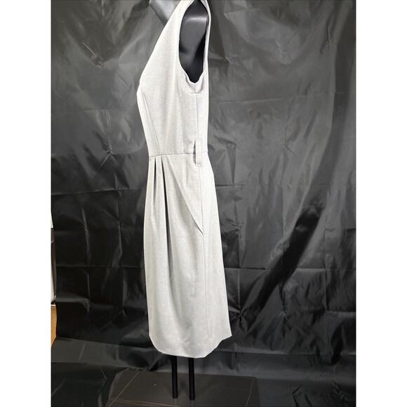 Calvin Klein  Light Gray V Neck Sleeveless Career Dress Sz 6 Petites NWT - Picture 9 of 14
